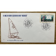 BRASIL 1980 BOY SCOUTS SOBRE CON MATASELLO ESPECIAL SCOUT